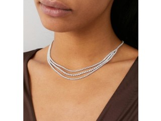 Timeless Glamour: ANITA KO Hepburn Diamond & 18kt White-Gold Necklace