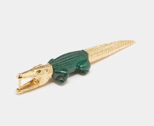 elevate-your-style-with-bibi-van-der-velden-discover-the-exquisite-alligator-malachite-18kt-gold-single-earring-big-2